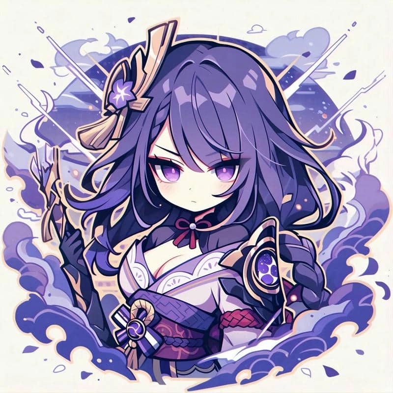 Khám phá bộ ảnh chibi raiden shogun