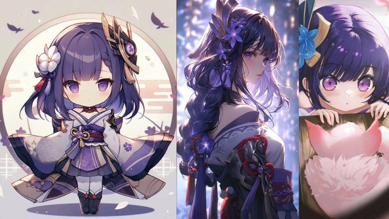 Đặc điểm của ảnh raiden shogun chibi đẹp