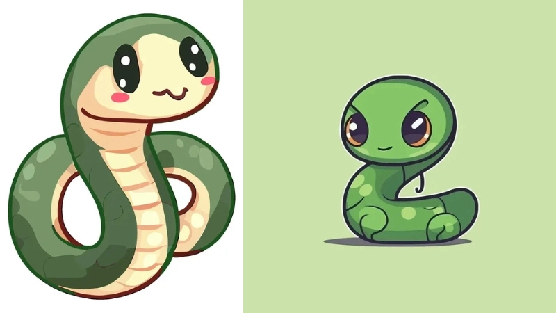 Ảnh rắn chibi là gì mà ai cũng săn lùng