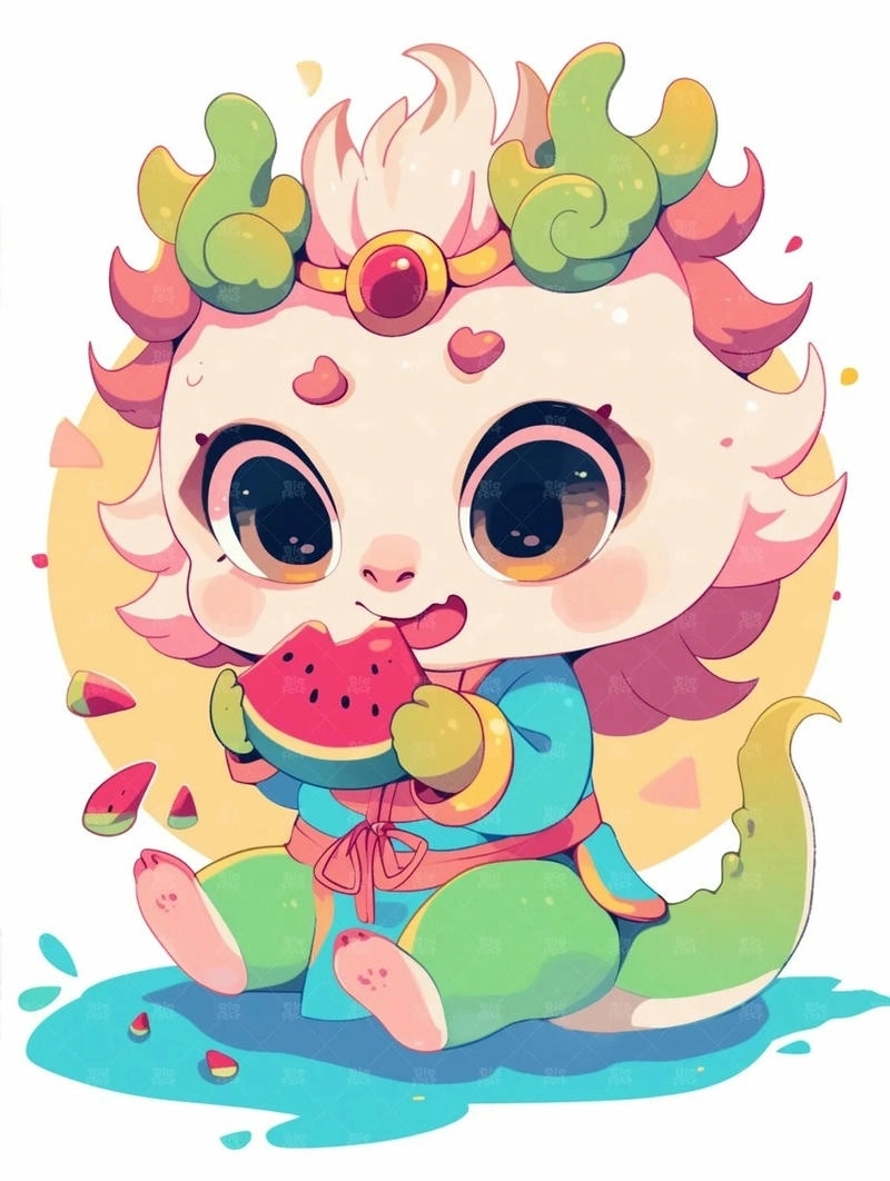 Chiêm ngưỡng vẻ dễ thương của rồng con chibi cute
