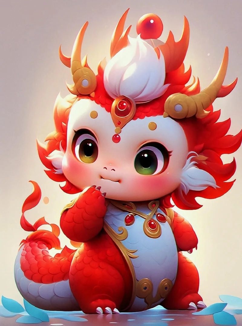 Thử tài sáng tạo với vẽ rồng chibi cute