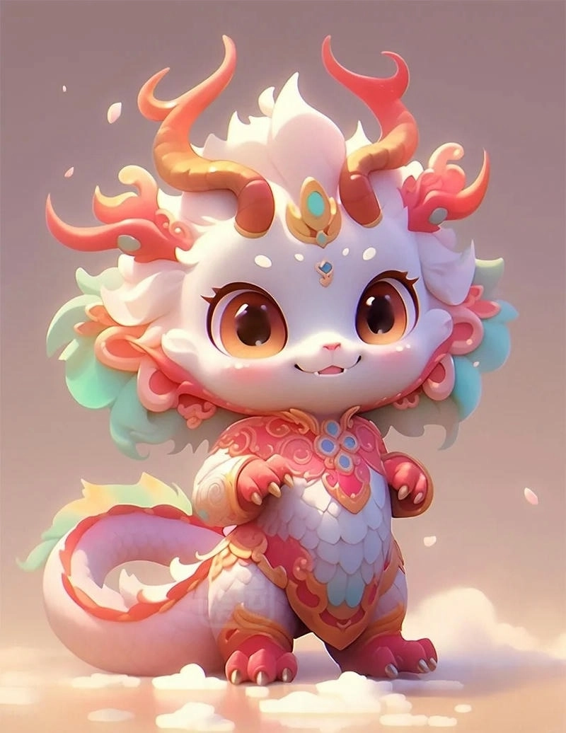 Cảm nhận chân thực cùng rồng chibi 3d sinh động