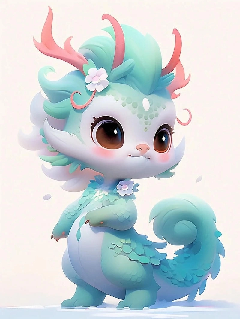 Bộ sưu tập con rồng chibi 2024 siêu hot