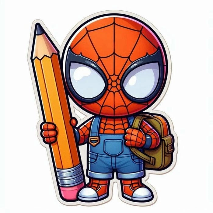 Hình ảnh nền trong suốt spider man chibi png