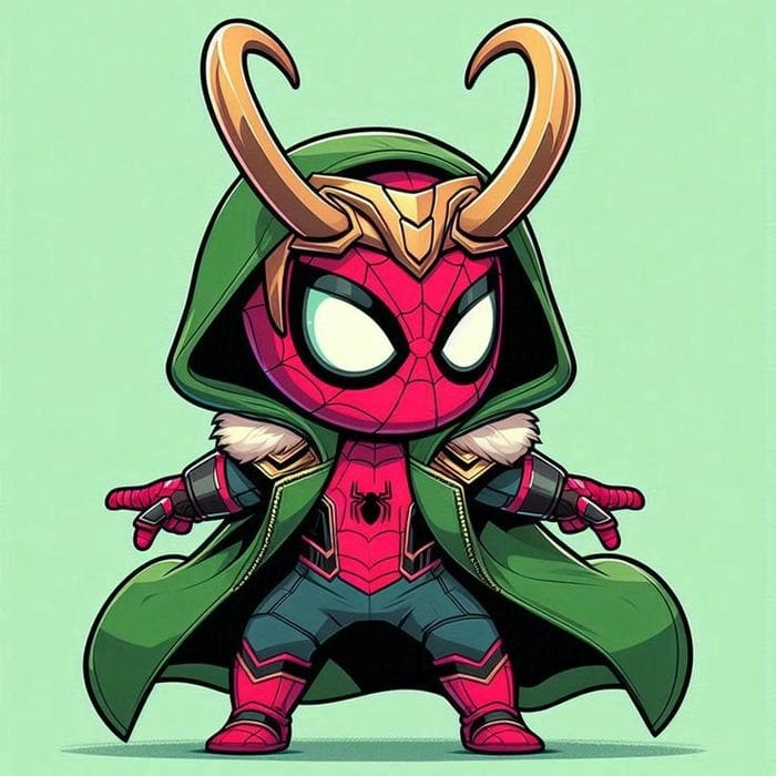 Hướng dẫn đơn giản vẽ spider man chibi