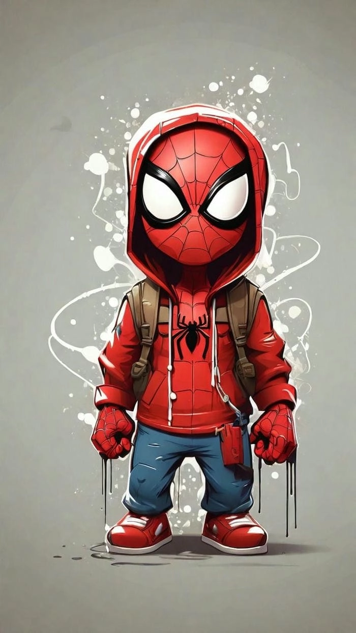 Tham khảo ngay bộ ảnh spider man chibi