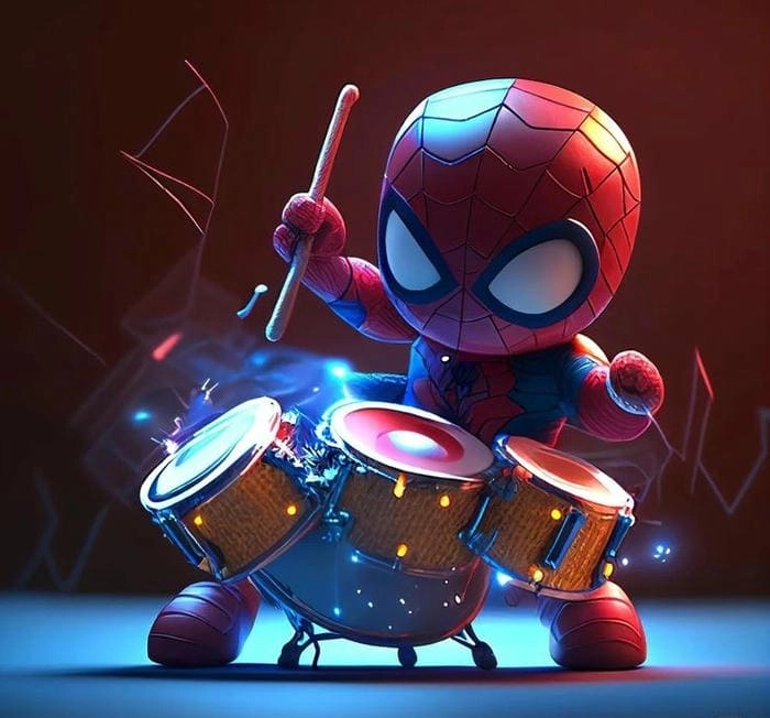Chiêm ngưỡng ngay bộ hình spider man chibi