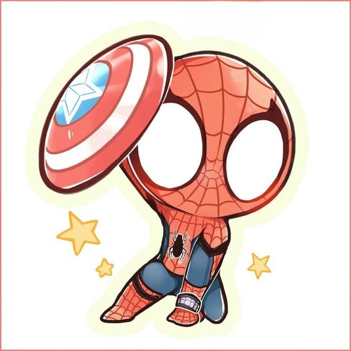 Tuyển chọn ảnh dễ thương spider man chibi cute