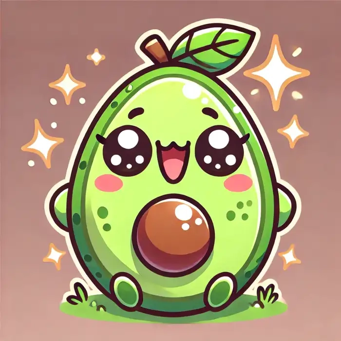 Bộ ảnh dễ thương chibi trái cây