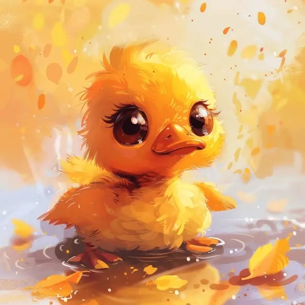 Bộ sưu tập ảnh cực dễ thương con vịt chibi