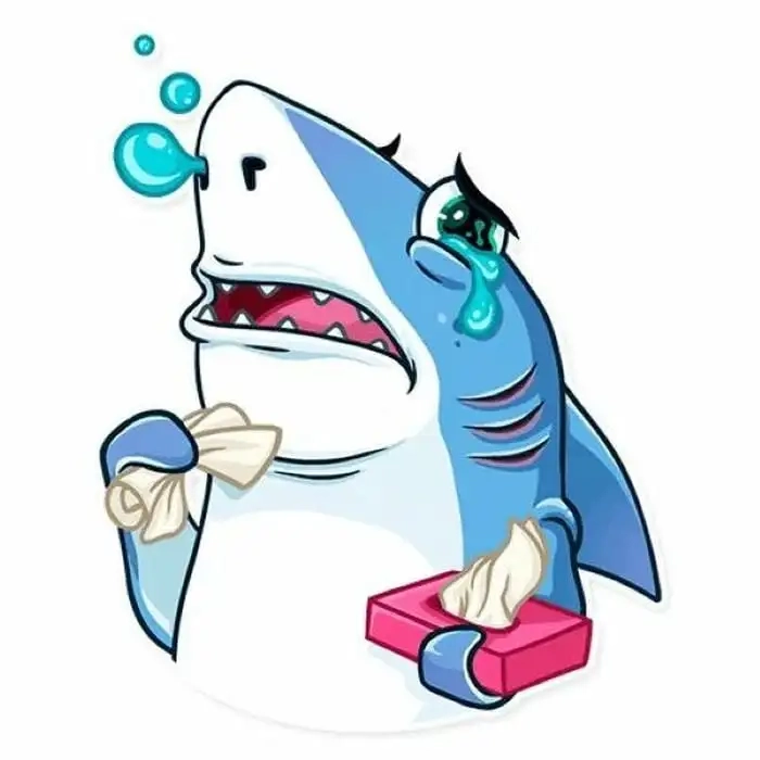 Hình nền cá mập chibi cực chất cho máy