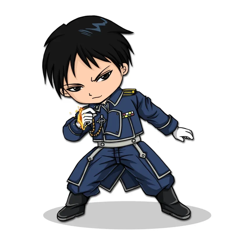 Anime chibi nam mang vẻ ngoài mạnh mẽ và ngầu