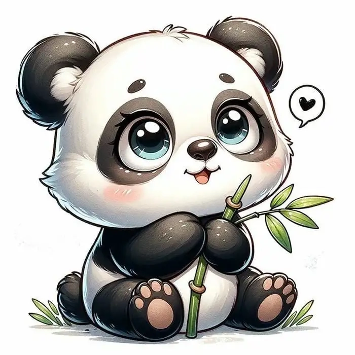 Chibi panda siêu đáng yêu làm tan chảy mọi ánh nhìn