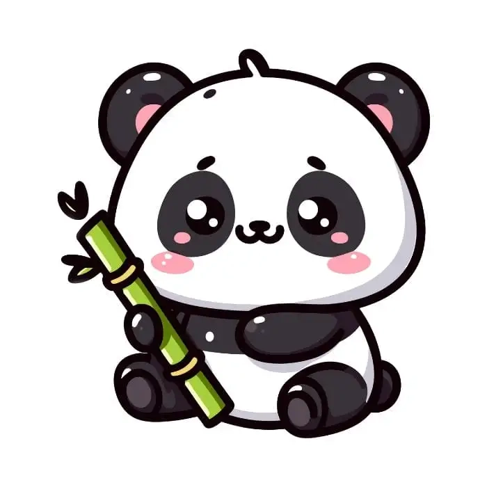 Gấu trúc mèo chibi mập cực kỳ ngộ nghĩnh đáng yêu