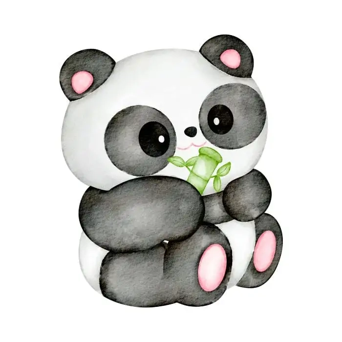 Hình gấu trúc chibi mang lại cảm giác thư giãn