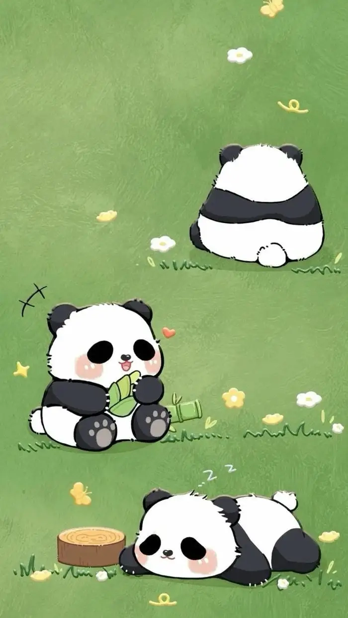 Chibi kawaii cute panda drawing đơn giản dễ học