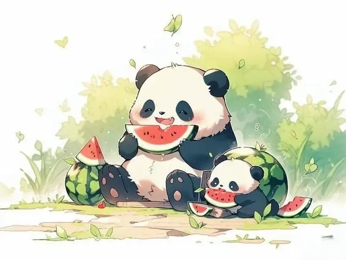 Chibi panda png dùng làm icon cực kỳ dễ thương
