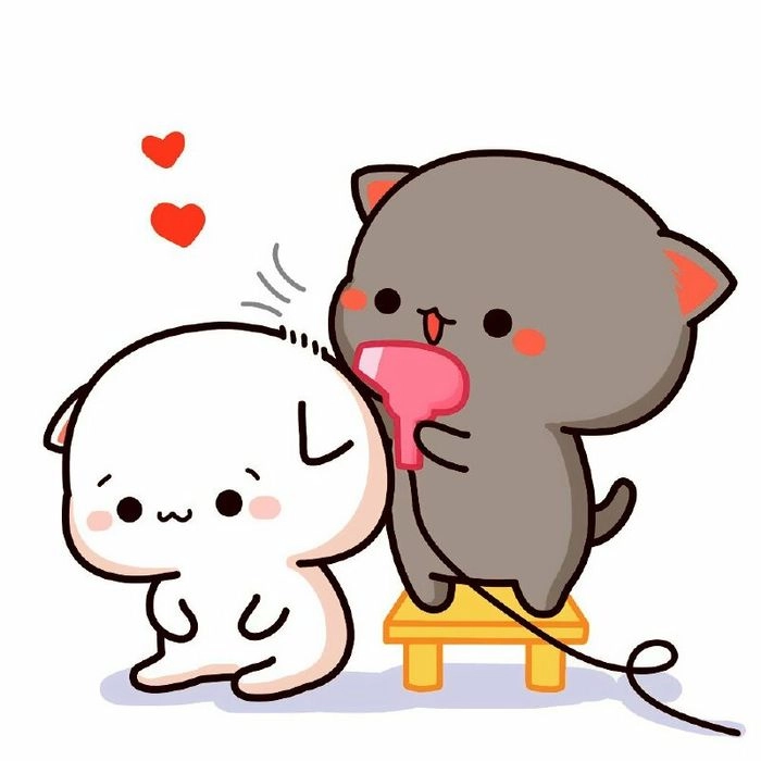 Avatar cute mèo chibi dễ thương tinh nghịch nổi bật