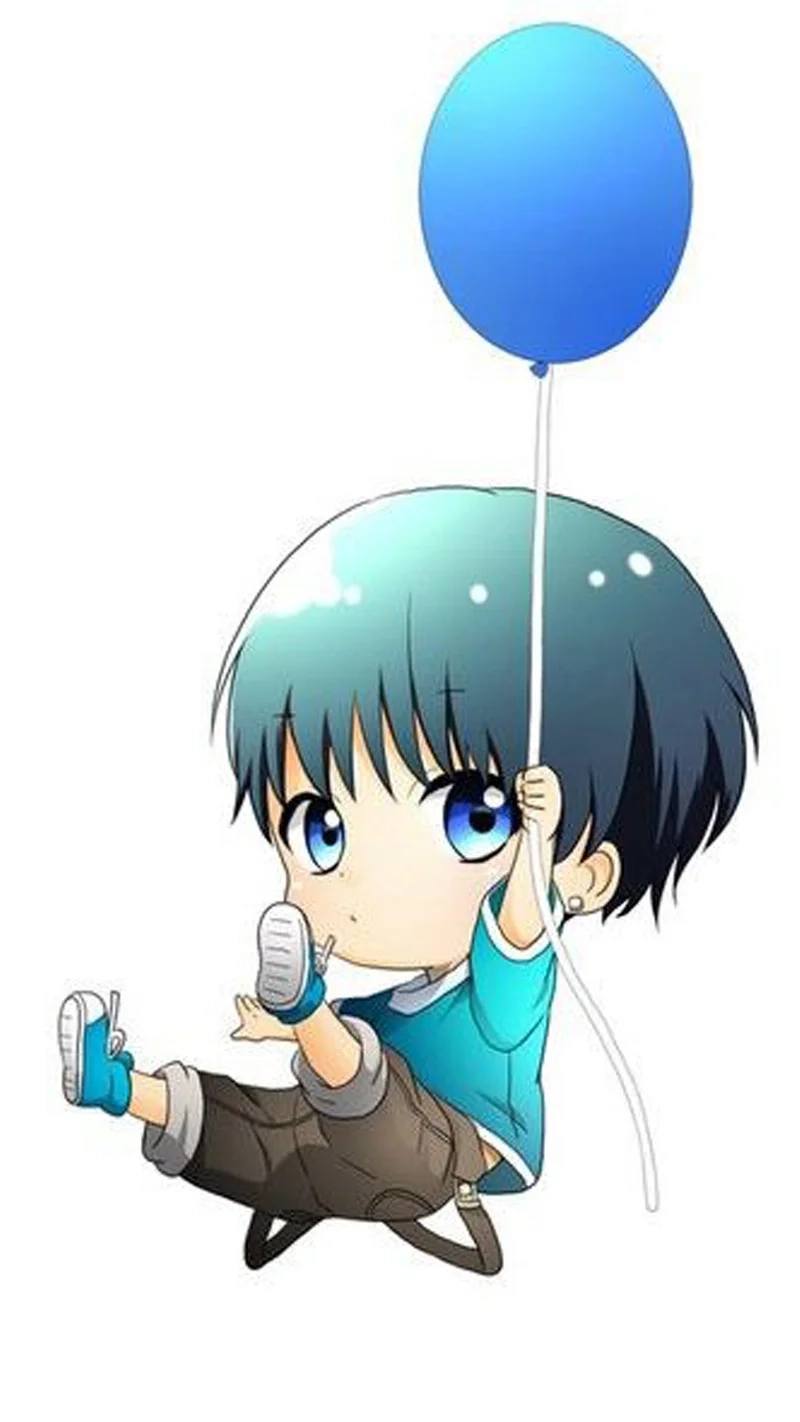 Ảnh anime nam chibi rực rỡ và sinh động