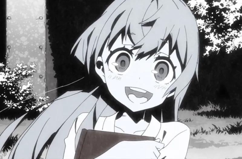 Avatar anime nữ đen trắng toát lên vẻ lạnh giá mê hoặc