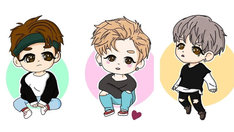 Chibi ngầu thể hiện cá tính mạnh mẽ đầy cuốn hút