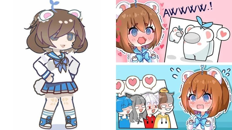 Hình Simmy chibi cute siêu dễ thương nổi bật