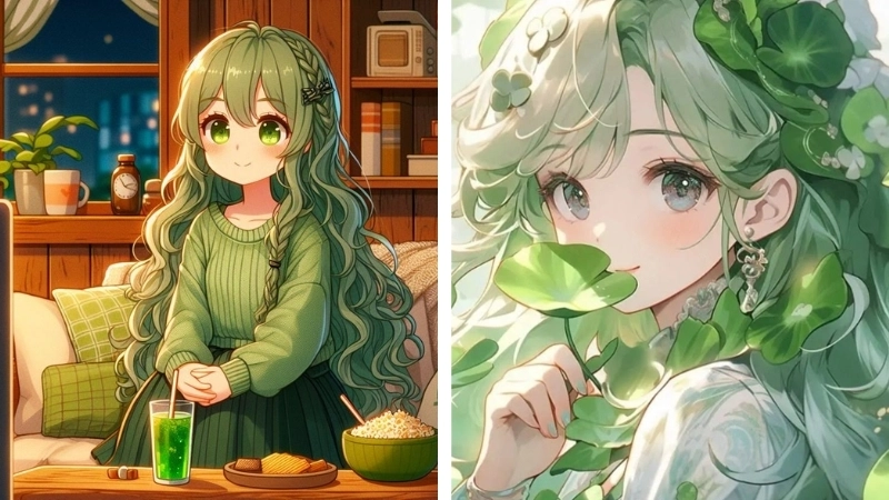 Hình ảnh xanh lá mang lại cảm giác an lành và dịu êm