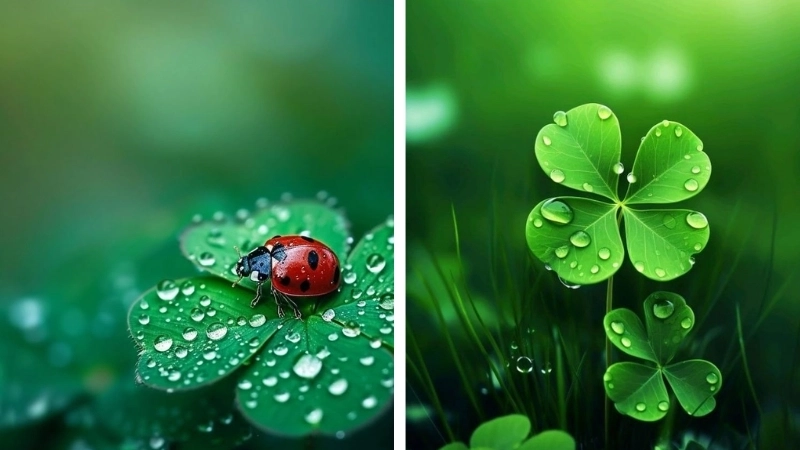 Ảnh cute màu xanh lá siêu dễ thương khiến tim tan chảy