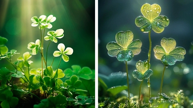 Ảnh cute màu xanh lá cây dành riêng cho team đáng yêu