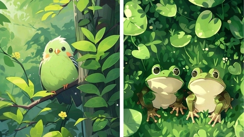 Ảnh màu xanh bơ dịu nhẹ mang sắc thái pastel cực chill