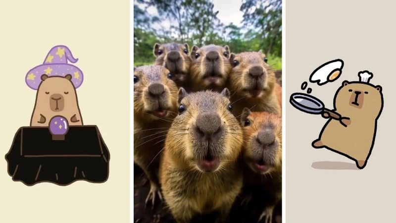 Capybara meme lười biếng nhưng khiến tim tan chảy
