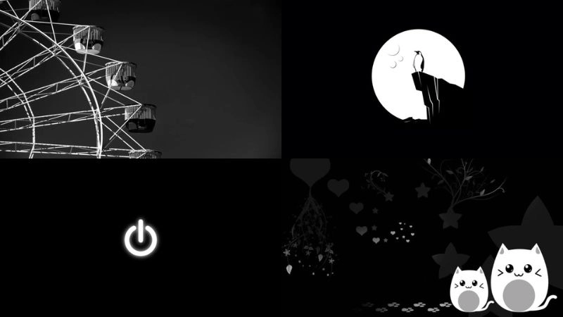 Avatar màu đen mang vẻ đẹp tối giản và bí ẩn