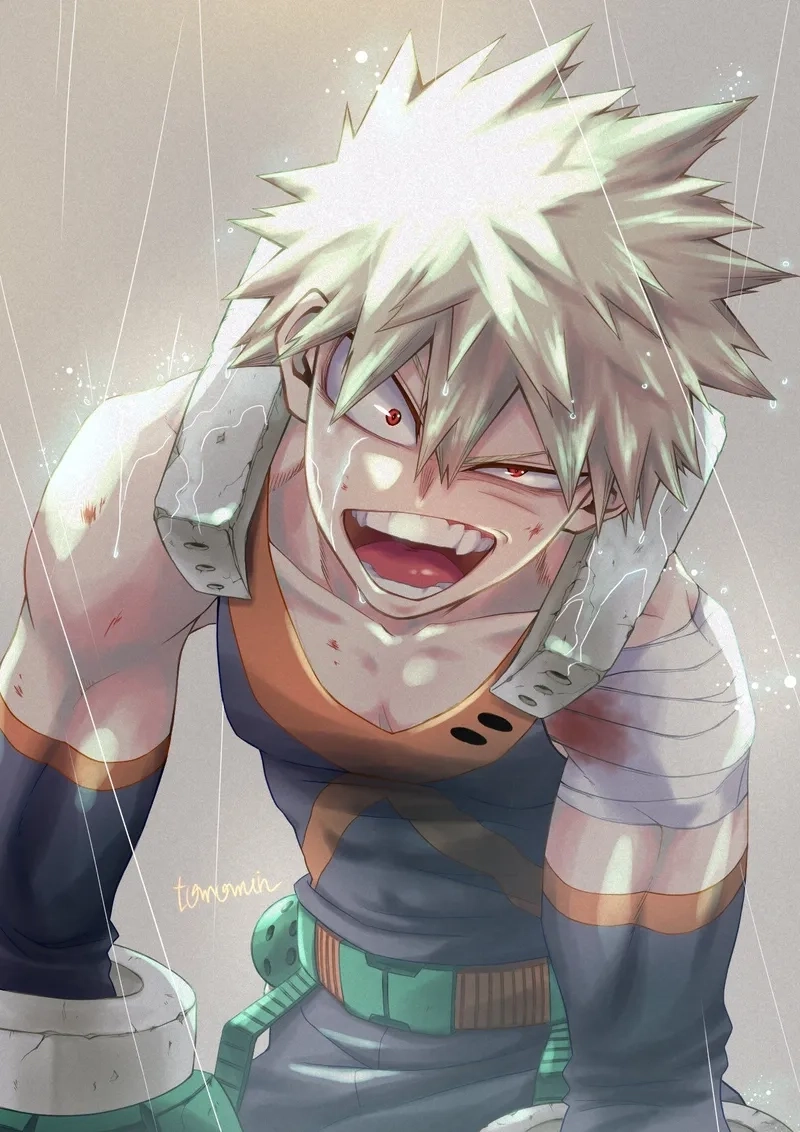 Bakugou MHA gầm vang tinh thần không bao giờ bỏ cuộc