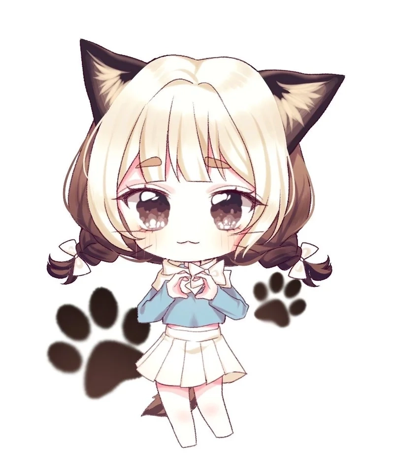 Hình nền chibi nữ ngầu chuẩn style nữ chính anime