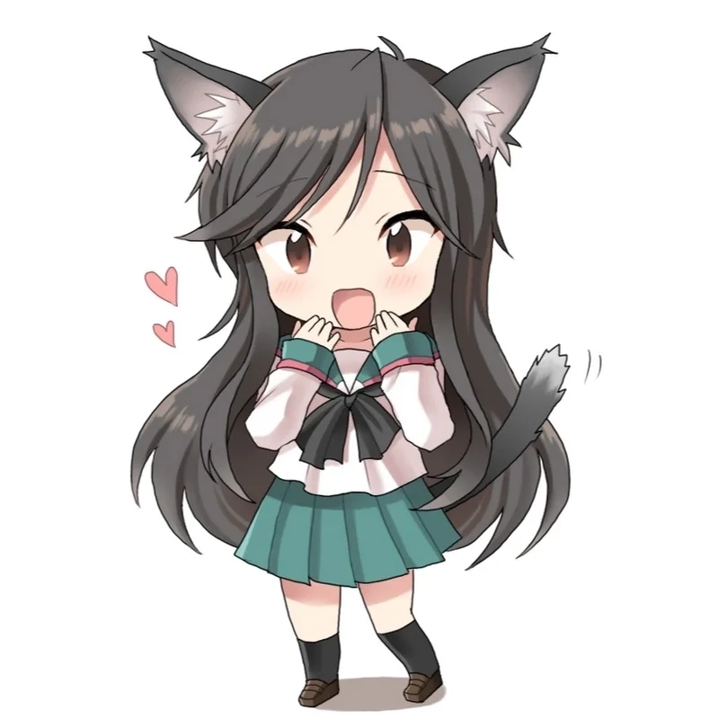 Hình ảnh chibi ngầu nữ được săn lùng bởi fan anime
