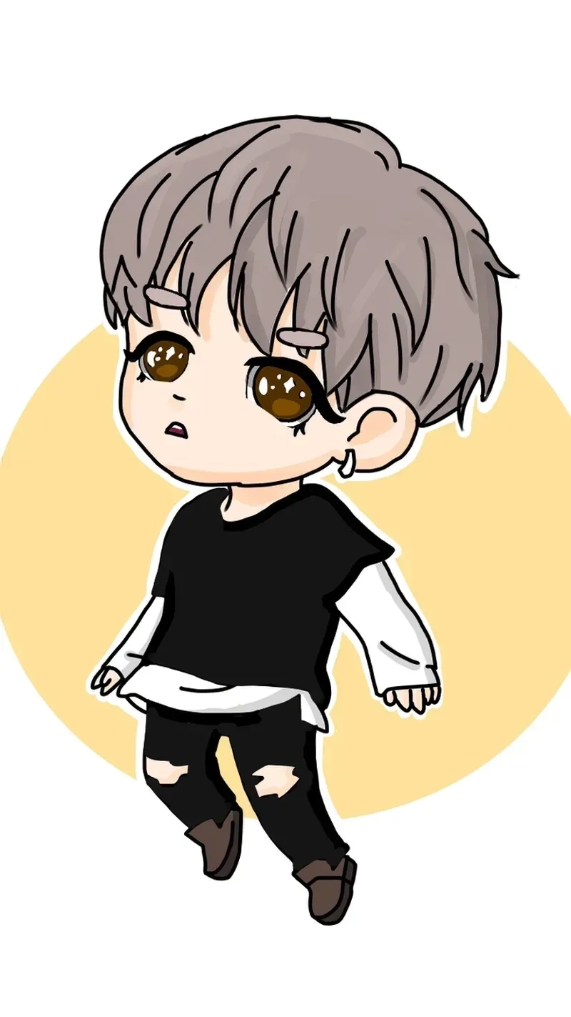 Chibi cute ngầu kết hợp nét đáng yêu và nổi loạn