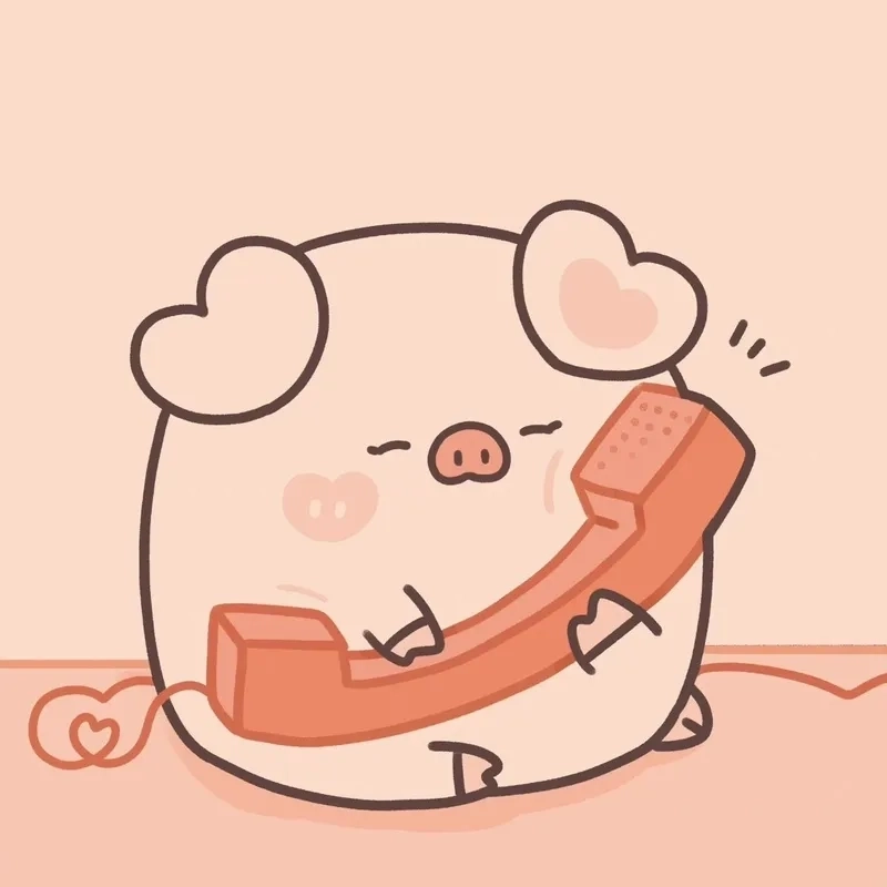 Hình heo cute chibi nổi bật trên mạng xã hội