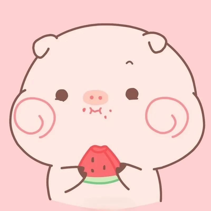 Chibi lợn mang phong cách tinh nghịch dễ mến