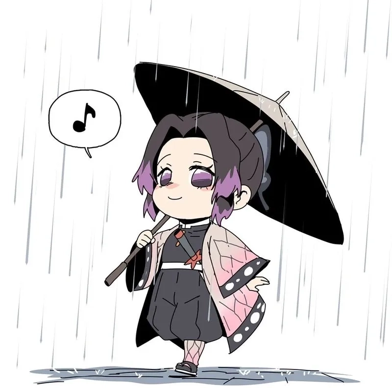 Shinobu Kanao chibi kết hợp dễ thương hoàn hảo