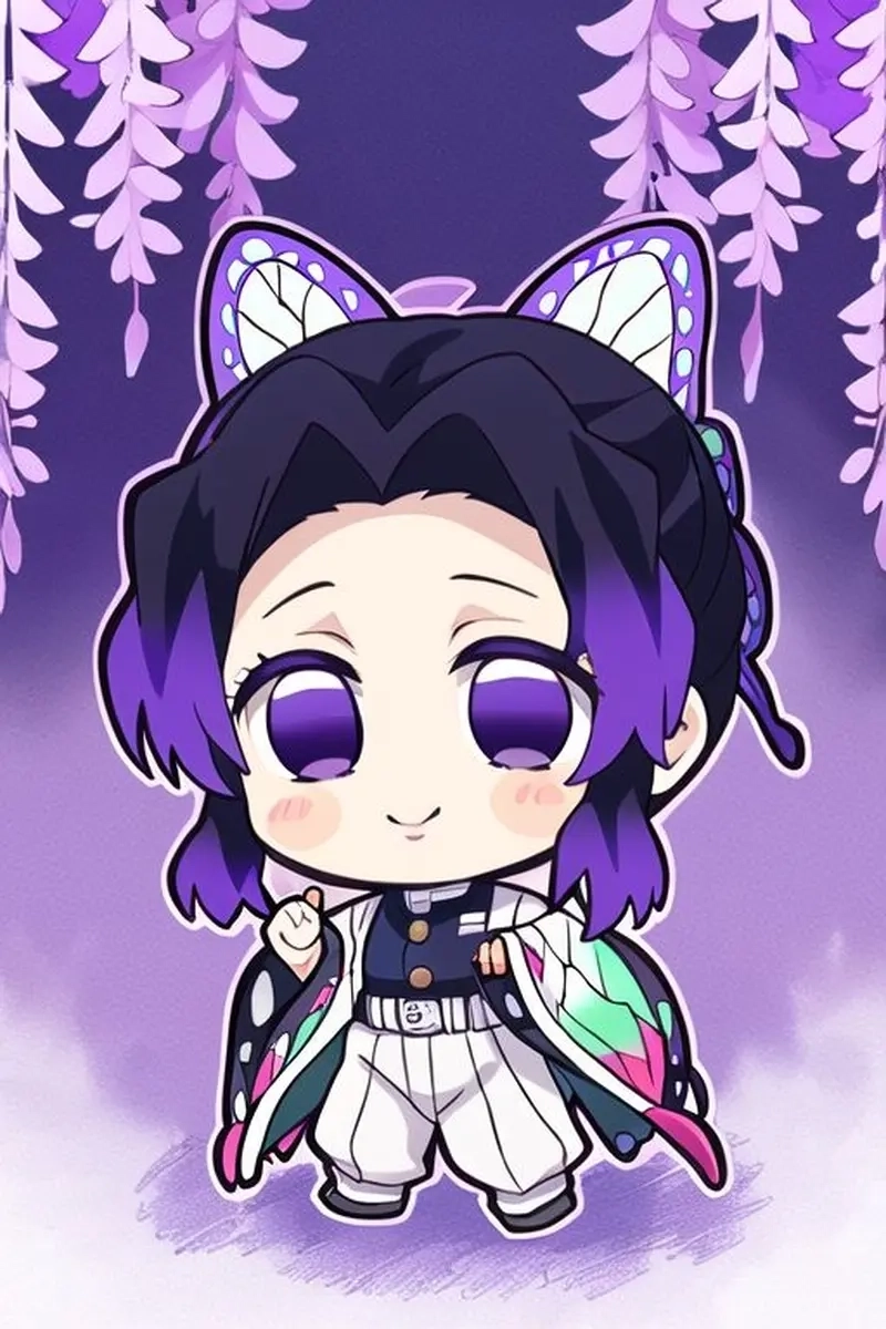 Cute Kawaii Shinobu chibi làm người xem ngẩn ngơ