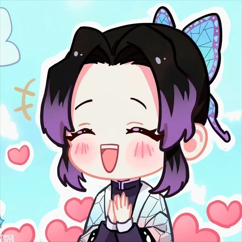 Shinobu chibi Pinterest thu hút hàng triệu lượt yêu thích
