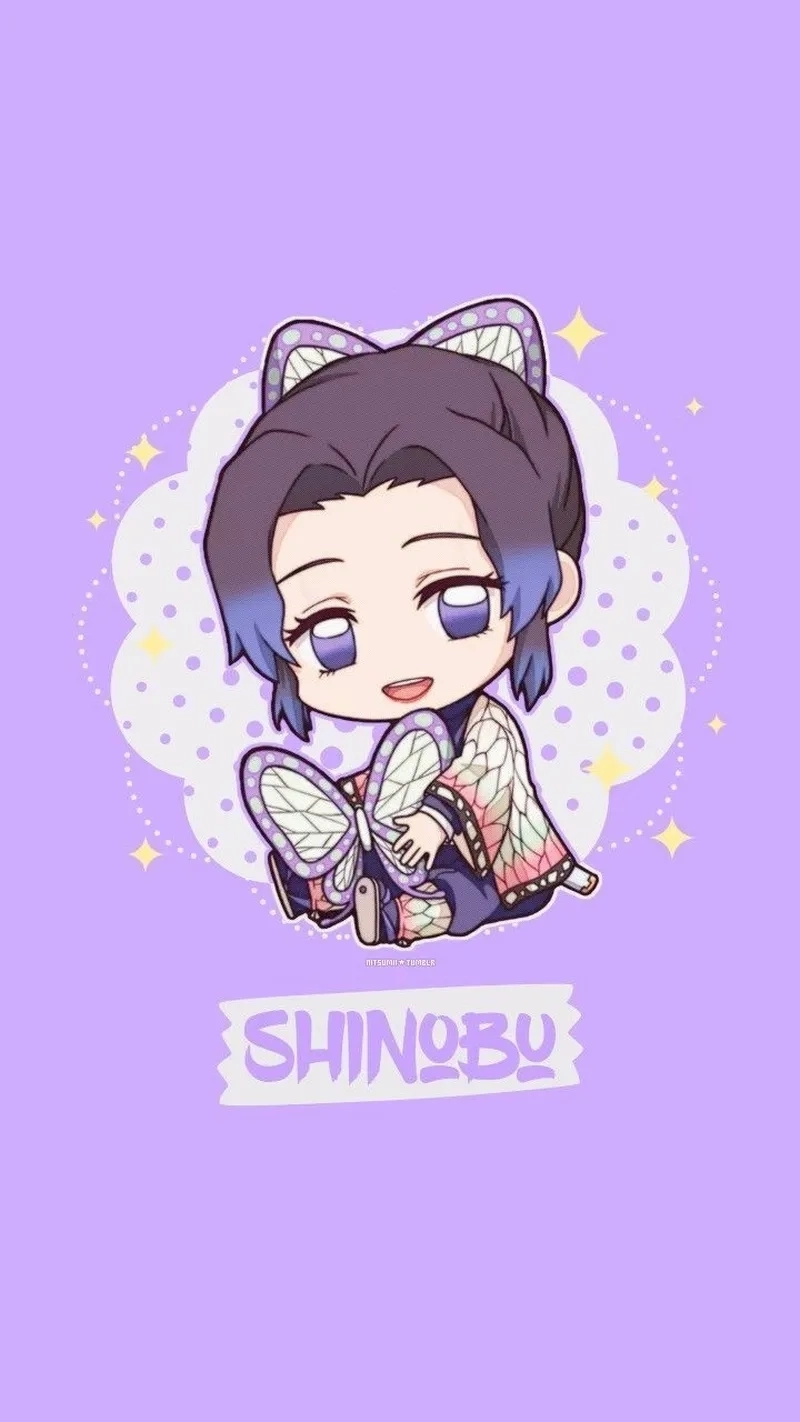 Hình Shinobu chibi cute làm tan chảy mọi con tim
