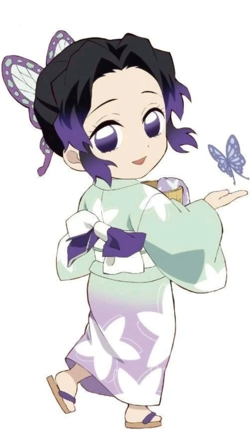 Hình Shinobu chibi ngộ nghĩnh đáng yêu khó cưỡng