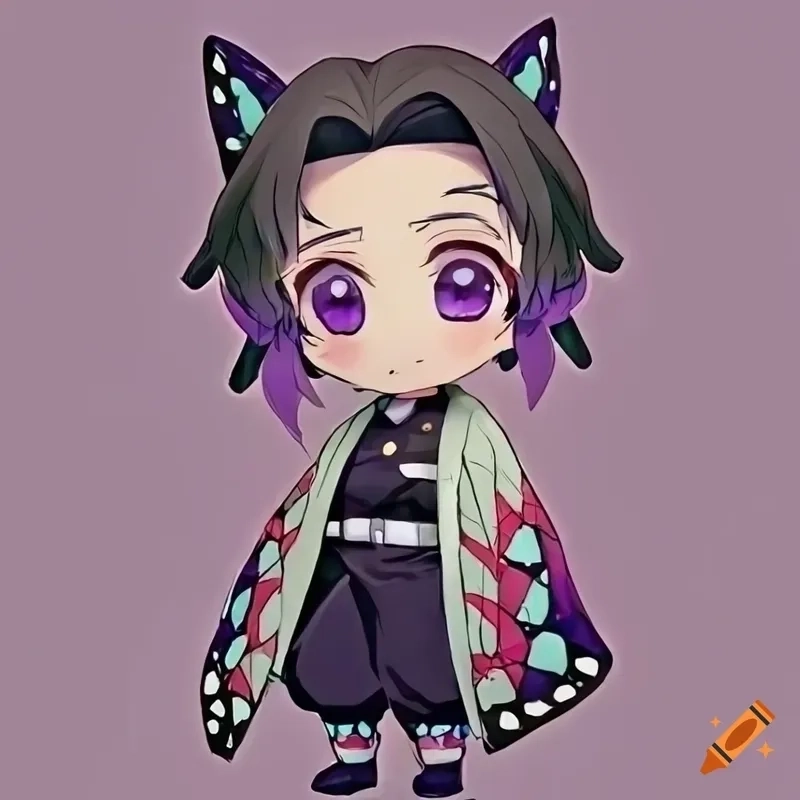 Hình nền Shinobu chibi tạo điểm nhấn độc đáo