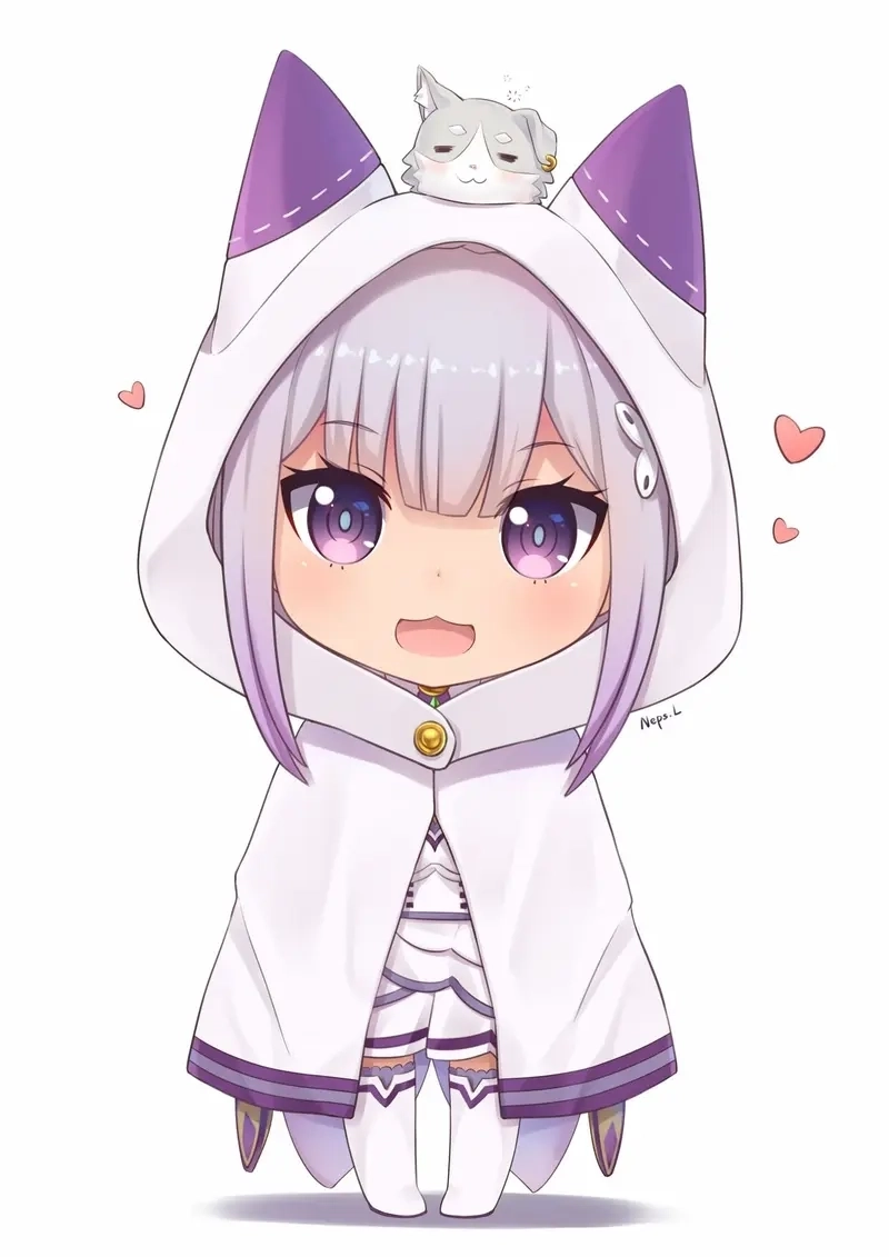 Ngộ nghĩnh chibi hình nền cute cưng muốn xỉu