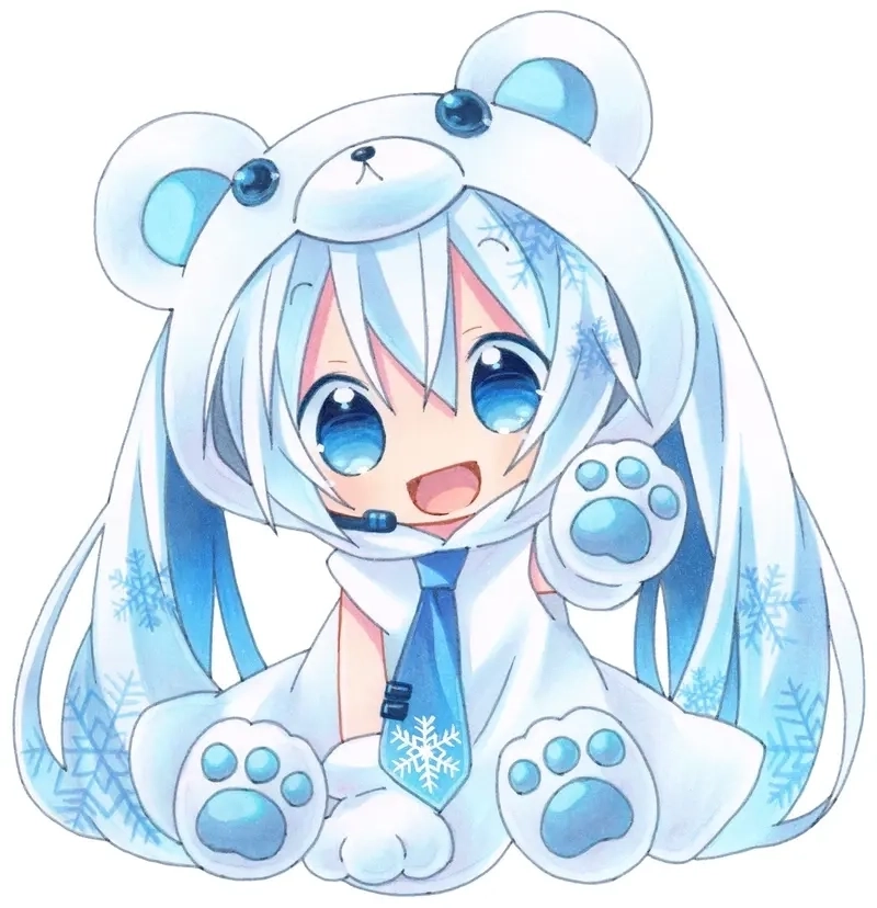 Ảnh hình nền chibi mang phong cách riêng biệt