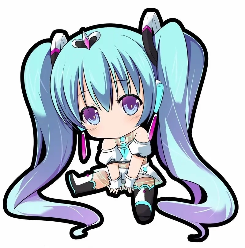 Hình nền điện thoại chibi rực rỡ sắc màu