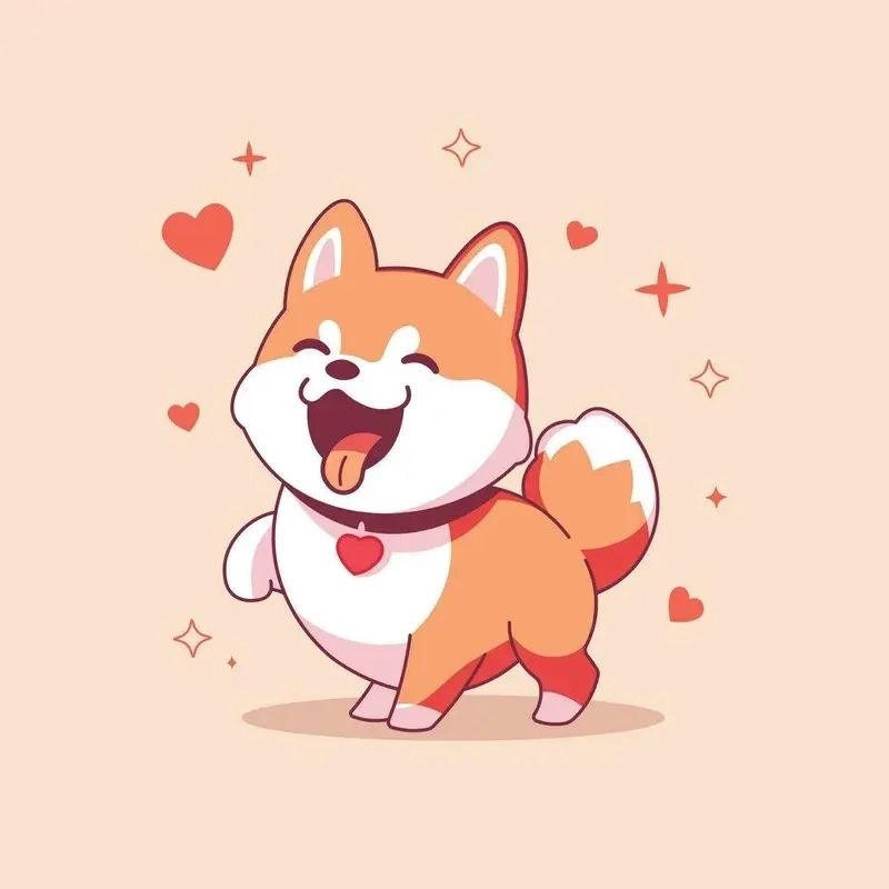 Hình nền chó cute chibi khiến tim tan chảy