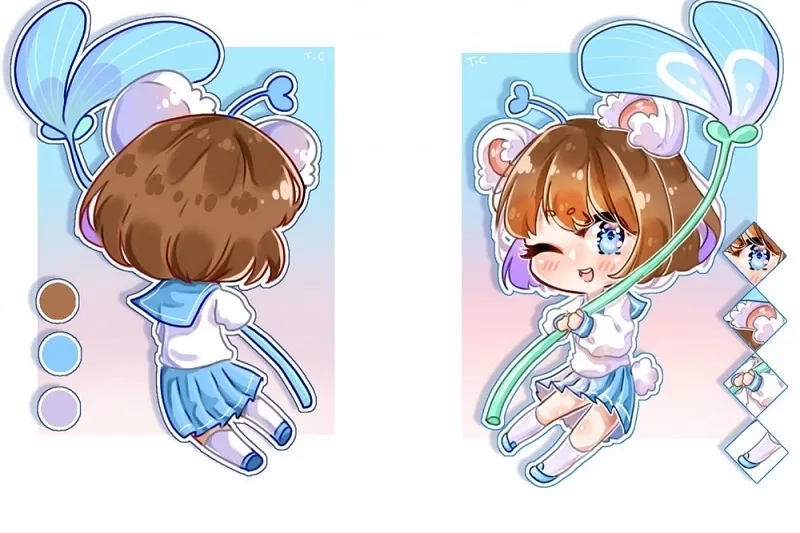 Hình Simmy chibi cute thu hút mọi ánh nhìn