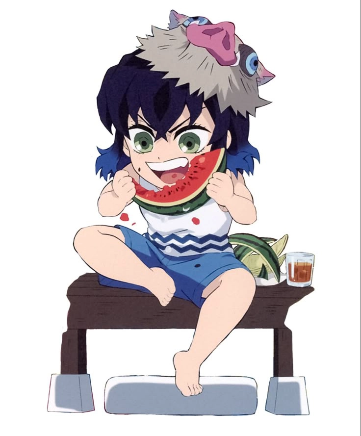 Kimetsu No Yaiba Inosuke chibi ngầu mà vẫn siêu dễ thương